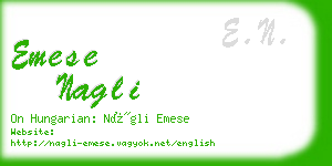 emese nagli business card